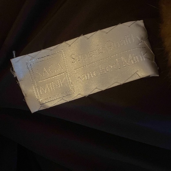 Saga Mink Sobol Saga furs Luxury Long coat with Sobol on collar & wrist high Qul - Picture 9 of 16